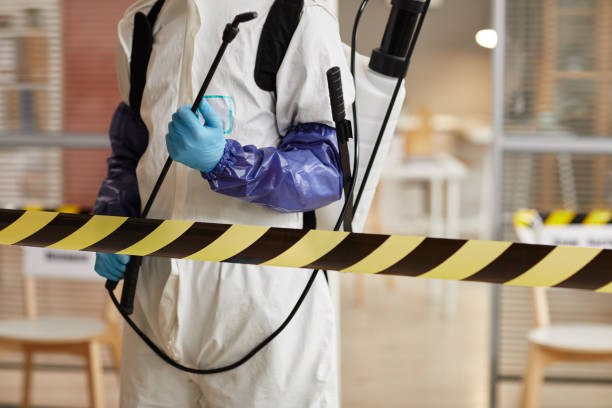 Professional Biohazard Cleanup technician working in Modoc, IL